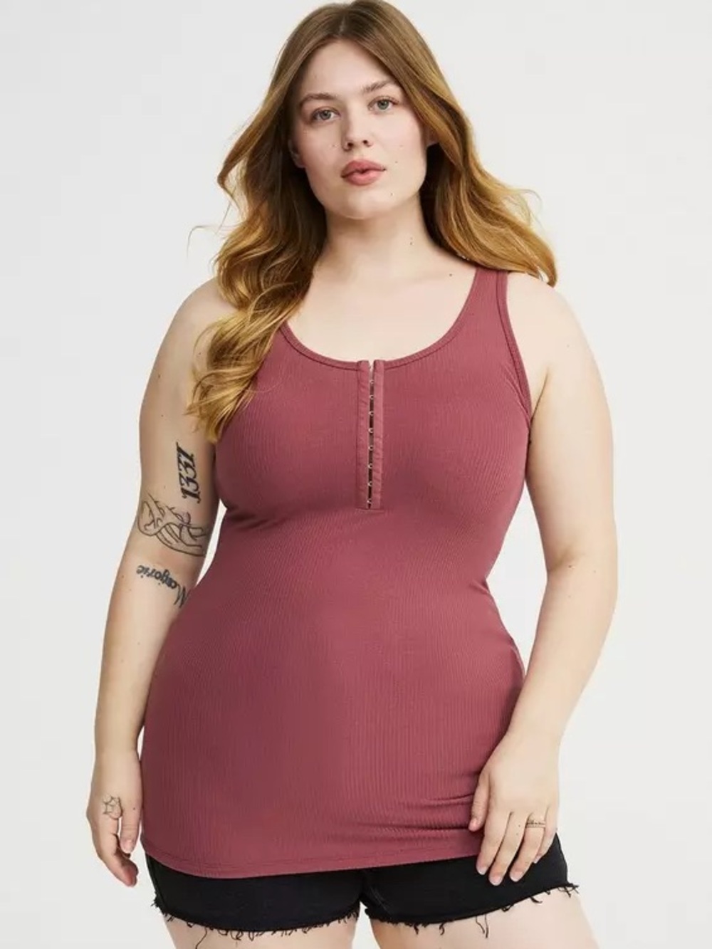 Torrid Super Soft Rib Hook & Eye Tank
